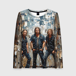 Лонгслив женский Metallica масляной краской, цвет: 3D-принт