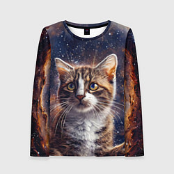 Лонгслив женский Сноу-шу в космосе, цвет: 3D-принт