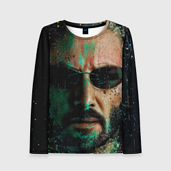 Лонгслив женский Matrix - Keanu Reeves, цвет: 3D-принт