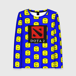 Женский лонгслив Dota smile pattern