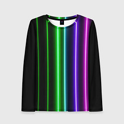 Женский лонгслив Neon lines