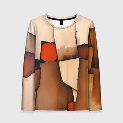 Лонгслив женский Фрагментированная композиция, цвет: 3D-принт