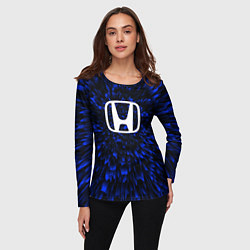 Лонгслив женский Honda blue energy, цвет: 3D-принт — фото 2