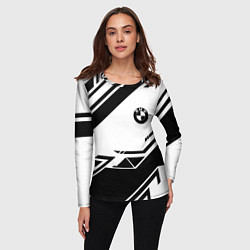 Лонгслив женский BMW geometry black, цвет: 3D-принт — фото 2