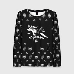 Женский лонгслив Ведьмак логотипы