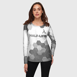 Лонгслив женский Half-Life - white gradient посередине, цвет: 3D-принт — фото 2