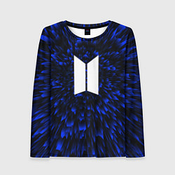 Лонгслив женский BTS blue energy, цвет: 3D-принт