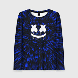 Лонгслив женский Marshmello blue energy, цвет: 3D-принт