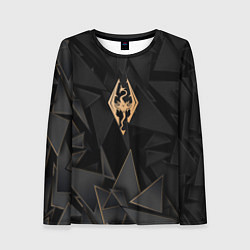 Лонгслив женский Skyrim golden poly, цвет: 3D-принт