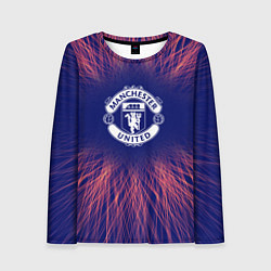 Лонгслив женский Manchester United red energy, цвет: 3D-принт