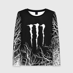 Лонгслив женский Monster energy лес, цвет: 3D-принт