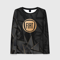 Лонгслив женский Fiat golden poly, цвет: 3D-принт