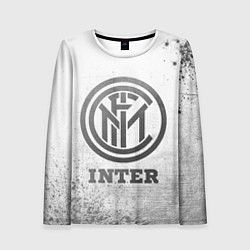 Лонгслив женский Inter - white gradient, цвет: 3D-принт