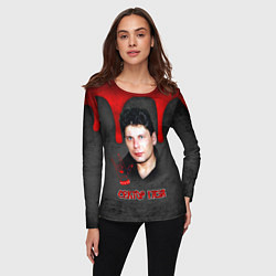 Лонгслив женский Сектор газа - рок жив, цвет: 3D-принт — фото 2