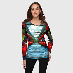 Лонгслив женский Зал Муай Тай, цвет: 3D-принт — фото 2