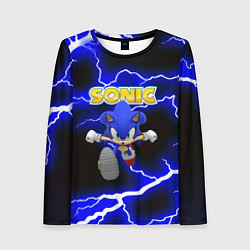 Женский лонгслив Sonic storm electro