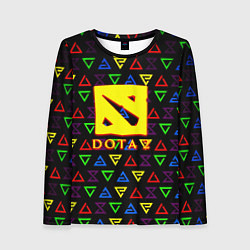 Женский лонгслив Dota pattern witcher
