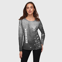Лонгслив женский Berserk - grey gradient вертикально, цвет: 3D-принт — фото 2