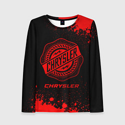 Лонгслив женский Chrysler - red gradient, цвет: 3D-принт