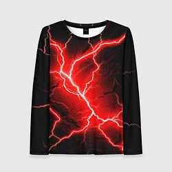 Лонгслив женский Lightning, цвет: 3D-принт