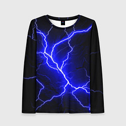 Женский лонгслив Color blue black