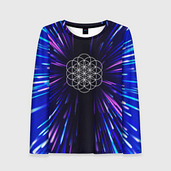 Лонгслив женский Coldplay neon energy, цвет: 3D-принт