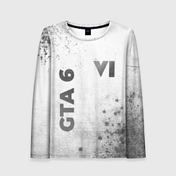 Лонгслив женский GTA 6 - white gradient вертикально, цвет: 3D-принт