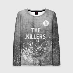 Женский лонгслив The Killers - grey gradient посередине