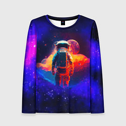 Женский лонгслив Огненный путь космонавта