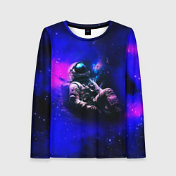 Женский лонгслив Астронавт в пучине