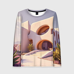 Лонгслив женский Фантастический летний дом, цвет: 3D-принт