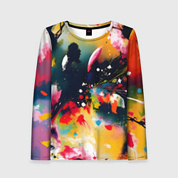 Лонгслив женский Глубокая абстракция, цвет: 3D-принт