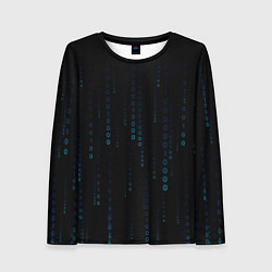 Женский лонгслив Color black blue