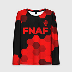 Лонгслив женский FNAF - red gradient посередине, цвет: 3D-принт