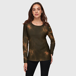 Лонгслив женский The color is brown, цвет: 3D-принт — фото 2