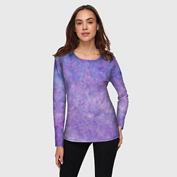 Лонгслив женский Фиолетовый свет фонаря, цвет: 3D-принт — фото 2