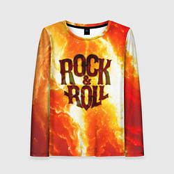 Женский лонгслив Рок н ролл