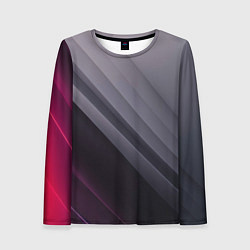 Женский лонгслив Color black grey