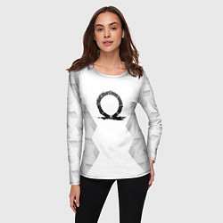 Лонгслив женский God of War white poly, цвет: 3D-принт — фото 2