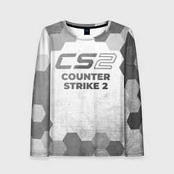 Лонгслив женский Counter Strike 2 - white gradient, цвет: 3D-принт