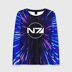 Лонгслив женский Mass Effect neon energy, цвет: 3D-принт