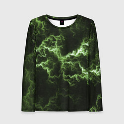 Женский лонгслив Lightning green glow
