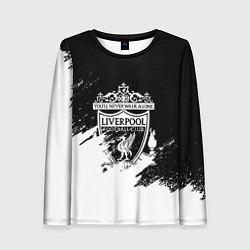 Женский лонгслив Liverpool краски белые
