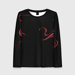 Лонгслив женский Color red abstraction, цвет: 3D-принт