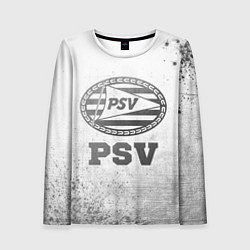 Лонгслив женский PSV - white gradient, цвет: 3D-принт