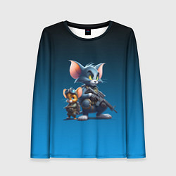 Лонгслив женский Tom and Jerry - special forces, цвет: 3D-принт