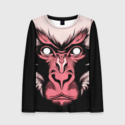 Лонгслив женский Monkey wisdom, цвет: 3D-принт