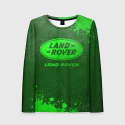 Женский лонгслив Land Rover - green gradient