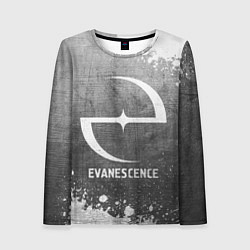 Лонгслив женский Evanescence - grey gradient, цвет: 3D-принт