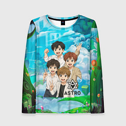 Лонгслив женский Astro в аниме стиле, цвет: 3D-принт